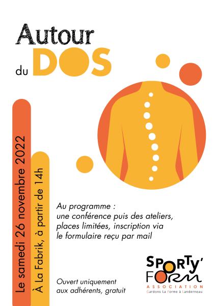 Affiche autour du dos